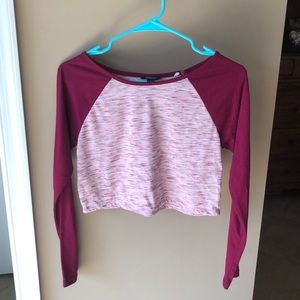 Pacsun Nollie baseball cropped tee NWOT
